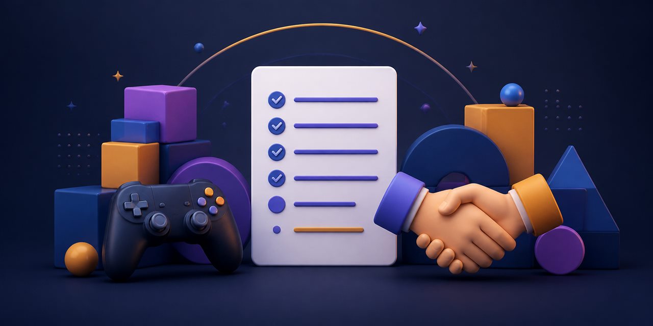 Tay cầm chơi game bên cạnh danh sách các tiêu chí lựa chọn